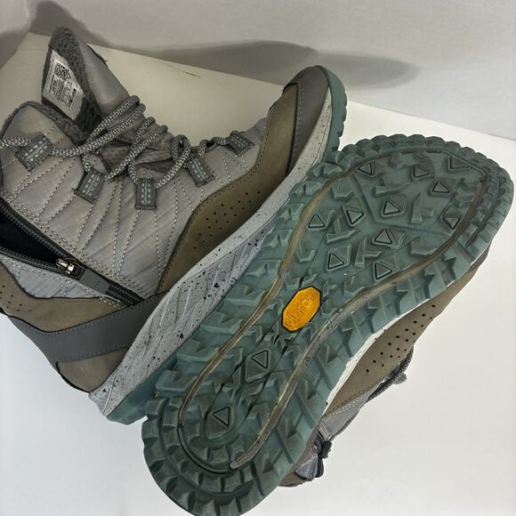 Merrell Women’s 8.5 Thermo Kiruna Zip Waterproof Hiking Winter Boots Gray - Picture 4 of 6